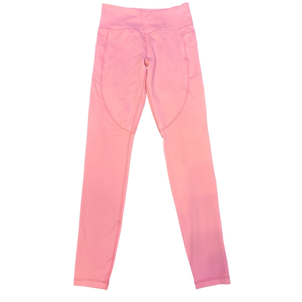 Zyia Active Women Pink High‎ Waisted Pocket Athletic Leggings Pants, Size 6-8